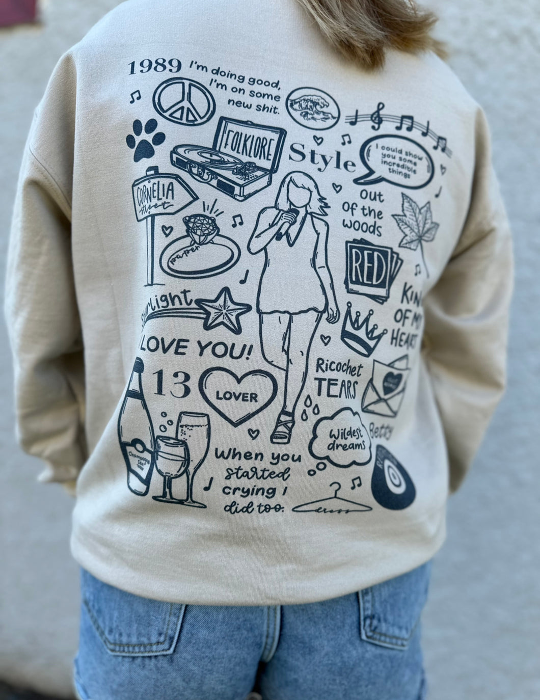 Swiftie Crewneck - Front and Back