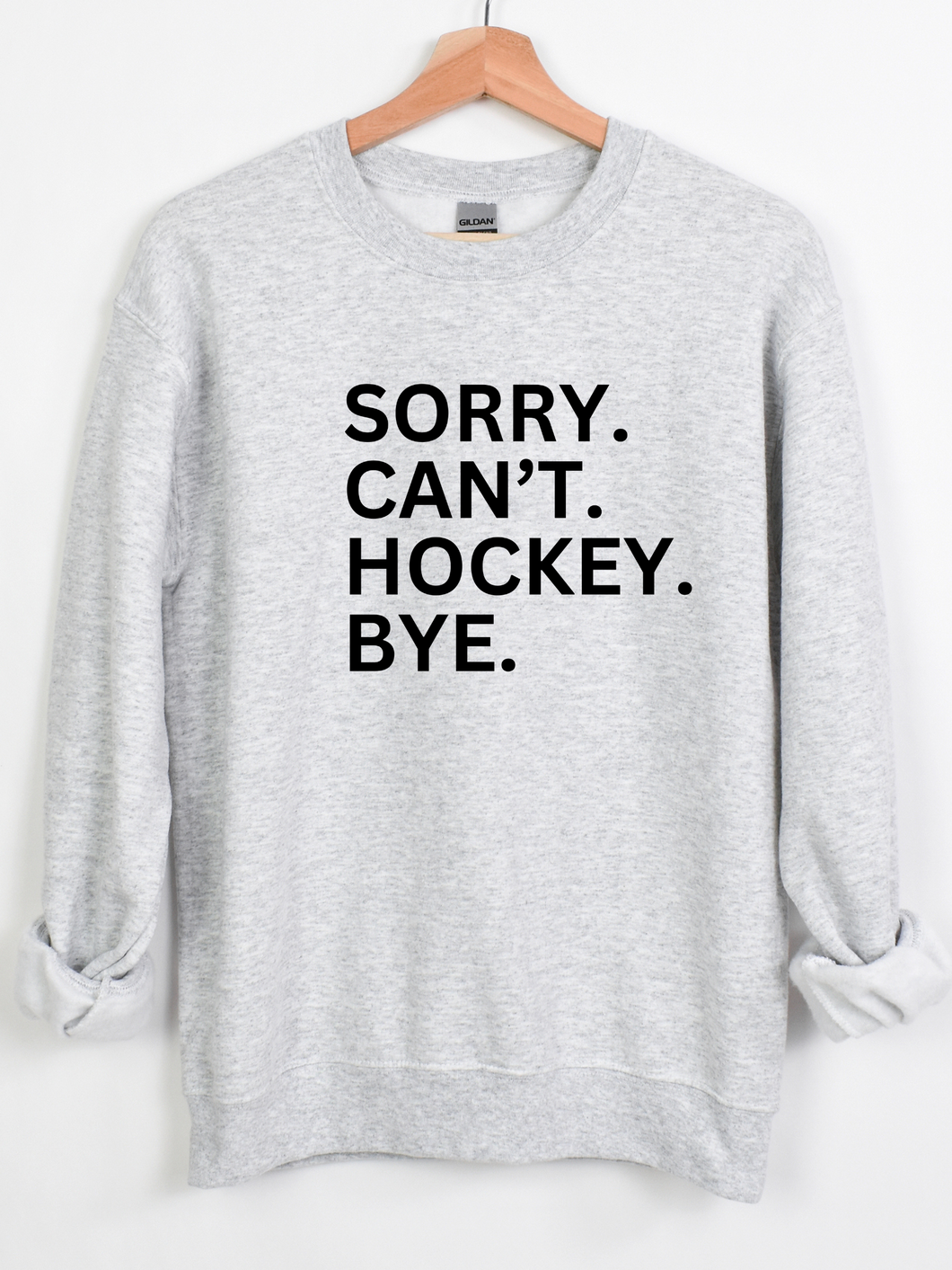 Sorry. Cant. Hockey. Bye on Ash