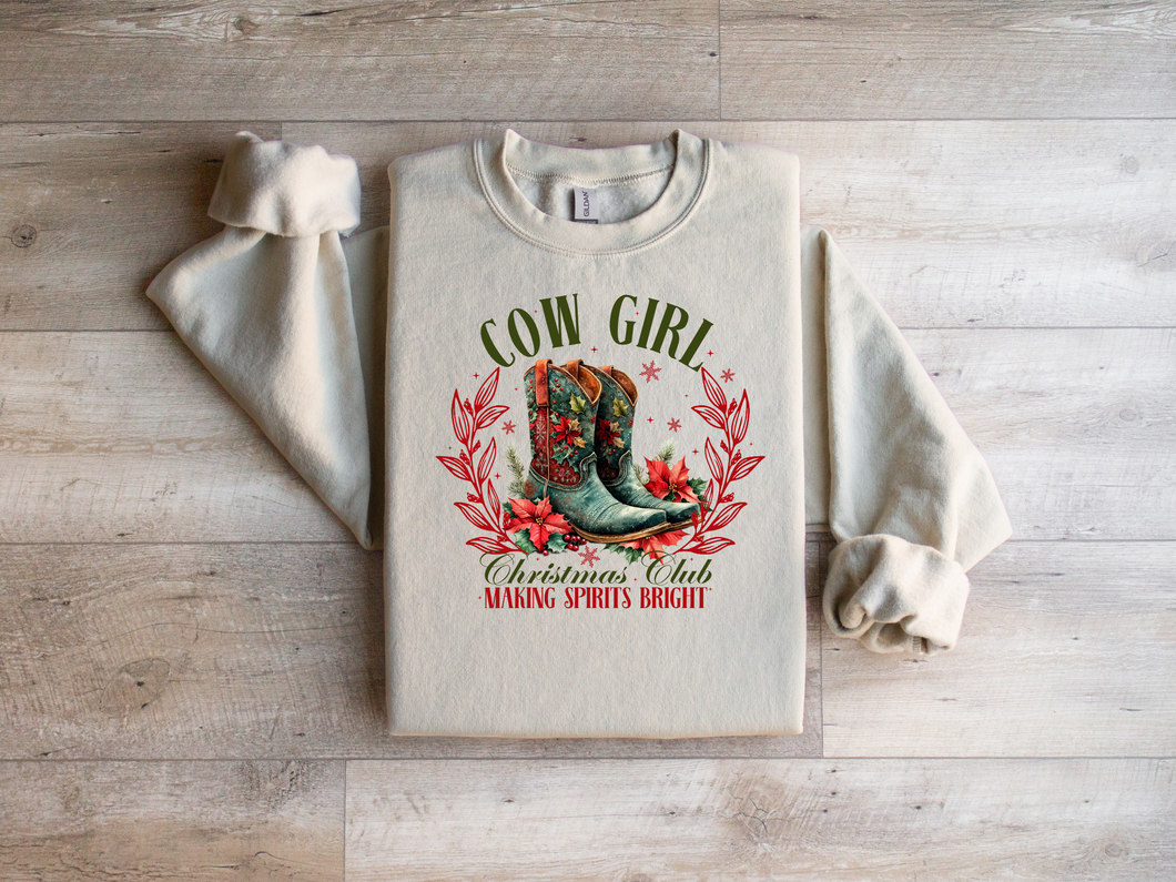 Cow Girl Christmas